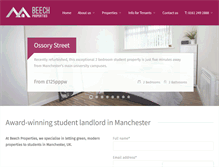 Tablet Screenshot of beechproperties.co.uk